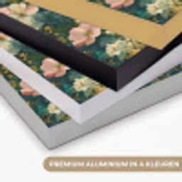 Wilde bloemen - Botanisch - Patroon - Roze - Romantisch Textielframe zwart klein 947 -USP_kleurenNL