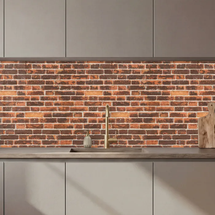 Bakstenen - Oud - Muur - Verkleuring keuken achterwand 2 middel 871 zz_3dshopping
