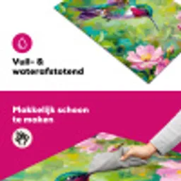 Kolibrie - Bloemen - Natuur - Kleurrijk Inductie beschermer vinyl 3mm klein -wsfeer6_website