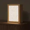 Sierlijk - Bloemen - Beige Light Box met kabel (Tafellamp) klein 925 -z3d_website