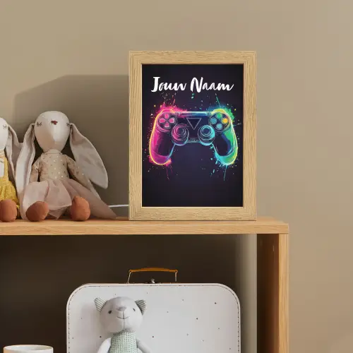 Neon - Controller - Verfspatten - Game Light Box met kabel (Kinderlampje) klein -sfeer2_kind