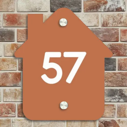 Terracotta - Traditioneel Naambord Huisje klein -sfeer6
