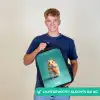Hamster - Wortel - Dier Rugzak - Zwart middel -sfeer7_NL