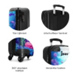Olivia onderwater NBS - Handbagage koffer - Kinderen Unisex middel zzzzzzzbolletjes_NL