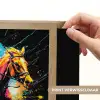 Graffiti - Sport - Paard rensport - Paardrijden Light Box met batterij (Wandlamp) middel -USP_websiteprintNL