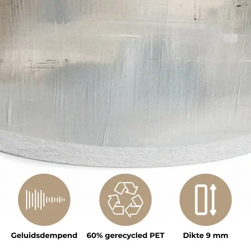 Abstract - Modern - Beige - Aesthetic - Goud Akoestische PET Vilt - Rond klein -closeup_NL