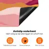Bergen - Abstract - Zonnestralen - Roze Inductie beschermer vinyl 3mm klein -zzzzzzz-td-onderkant
