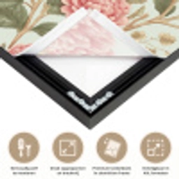 Klassiek - Botanisch - Veelkleurig Textielframe zwart klein 947 -USP_feed_closeupNL