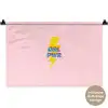 Grl pwr - Bliksem - Roze Wandkleed katoen klein -t3d_DE