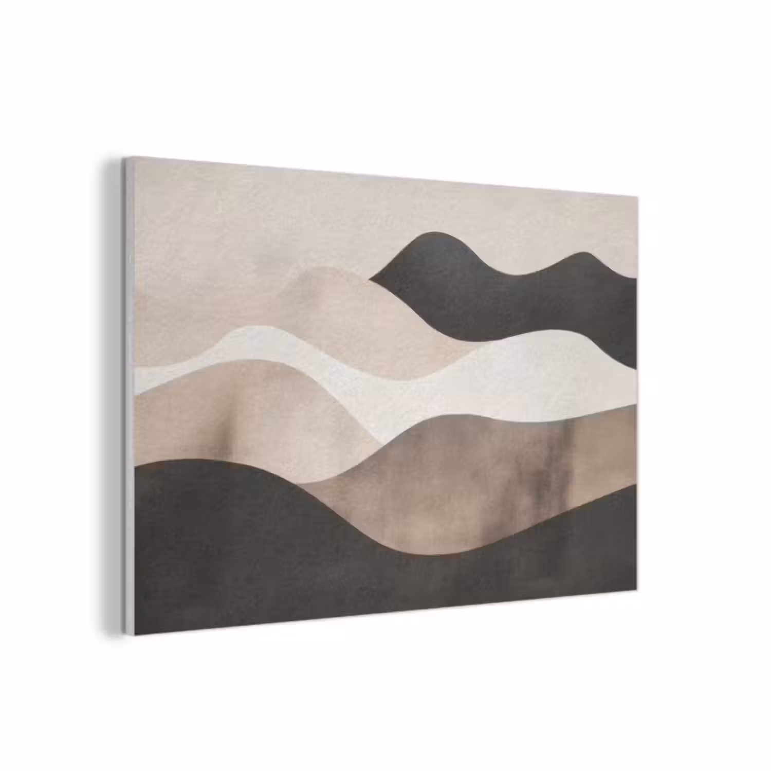 Akustikbild - Abstrakt - Landschaft - Wellen - Cremefarben