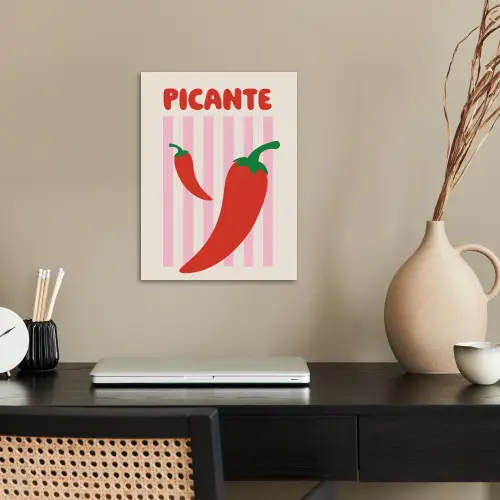 Pittig - Pepers - Rood poster papier klein -sfeer1