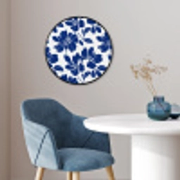 Floraal - Modern - Blauw Fotolijst rond zonder passe partout klein 856 -sfeer2