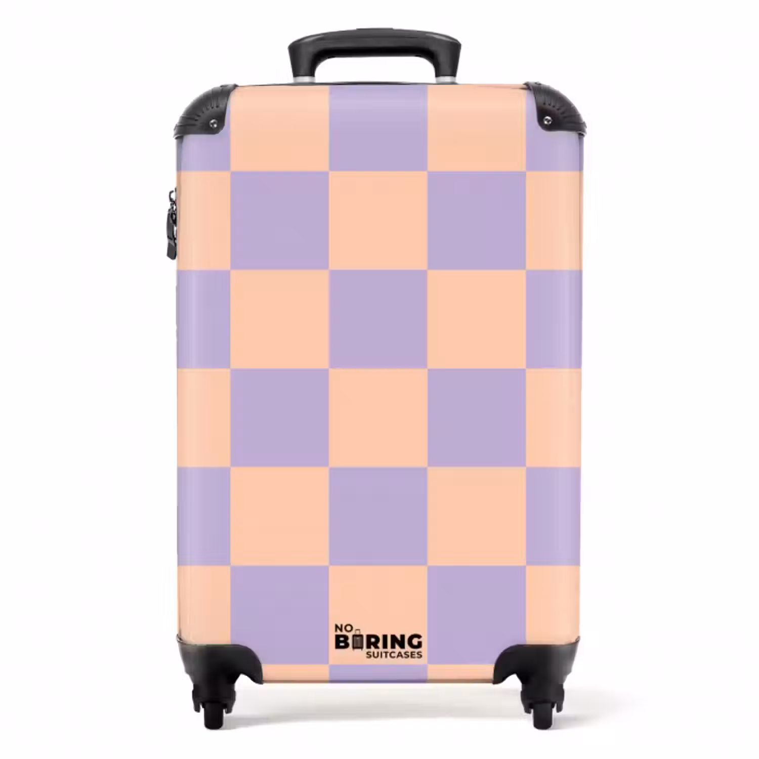 Koffer - Quadrate - Lila/Orange