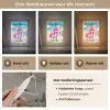 Unicorn - Meisjes - Bloemen - Regenboog - Eenhoorn Light Box met kabel (Kinderlampje) klein -USP_lichtkleurNL