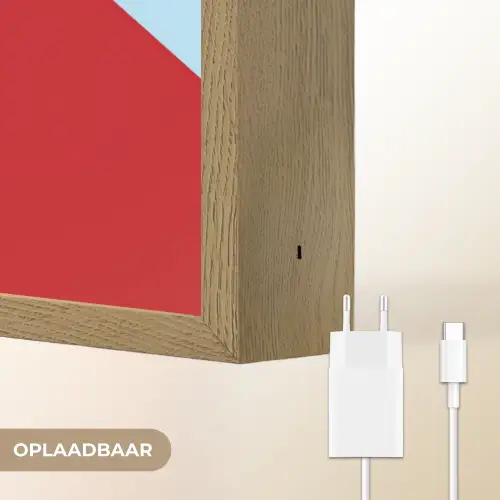 Today is a good day - Rood - lichtblauw Light Box met batterij (Wandlamp) middel -USP_websiteoplaadbaarNL