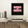 Quote - Regenboog - Roze - Zwart aluminium wit klein -sfeer1