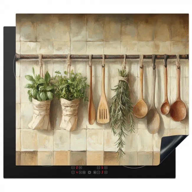 Protector de inducción - Legno - Utensili da cucina - Natura morta - Piastrelle