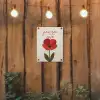 Klaproos - Bloem - Rood - Valentijn tuinposter los doek klein -sfeer1
