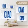 Ciao - Blauw - Stippen Wandkleed katoen klein -tsfeer8_DE