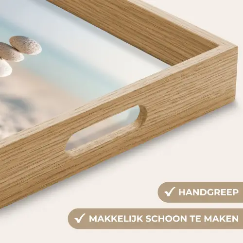 Stenen - Stapel - Zand - Zee Dienblad Rechthoek middel -USP_HandgreepNL
