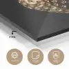 Aardbei - Goud - Zwart - Chrome plexiglas 5mm klein -sfeer2