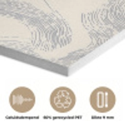 Lijnen - Patroon - Beige - Minimalistisch PET vilt klein 837 -closeup_NL