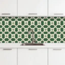 Tegel - Klassiek - Groen keuken achterwand 2 middel 871 -3d