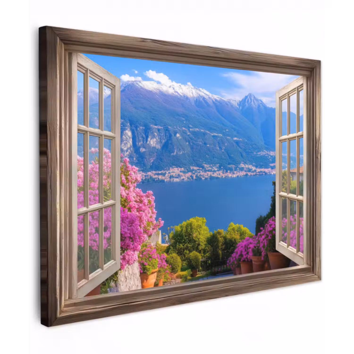 Leinwandbild - Durchblick - Berg - Landschaft - Ausblicke - See