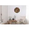 Bloemen - Vlinder - Design - Kunst - Abstract - Schilderij - Oude meesters Wandcirkel aluminium klein -woonkamer