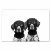 Honden - Bivakmuts - Zwart - wit Placemat vinyl groot -zzsfeer1_Kitchenyeah-website