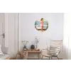 Badkamer - Vrouw - Roze Wandcirkel aluminium klein -woonkamer