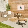Christmas Season - Kerst - Kerstboom - Roze Tuinposter op houten frame 2 cm dik klein -sfeer2
