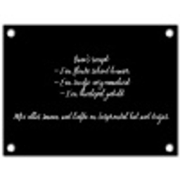Oma's recept - Koken - Quotes - Spreuken - Oma tuinposter los doek klein -3d