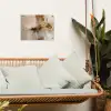 Modern - Bruin - Abstract - Beige tuinposter los doek klein -sfeer7