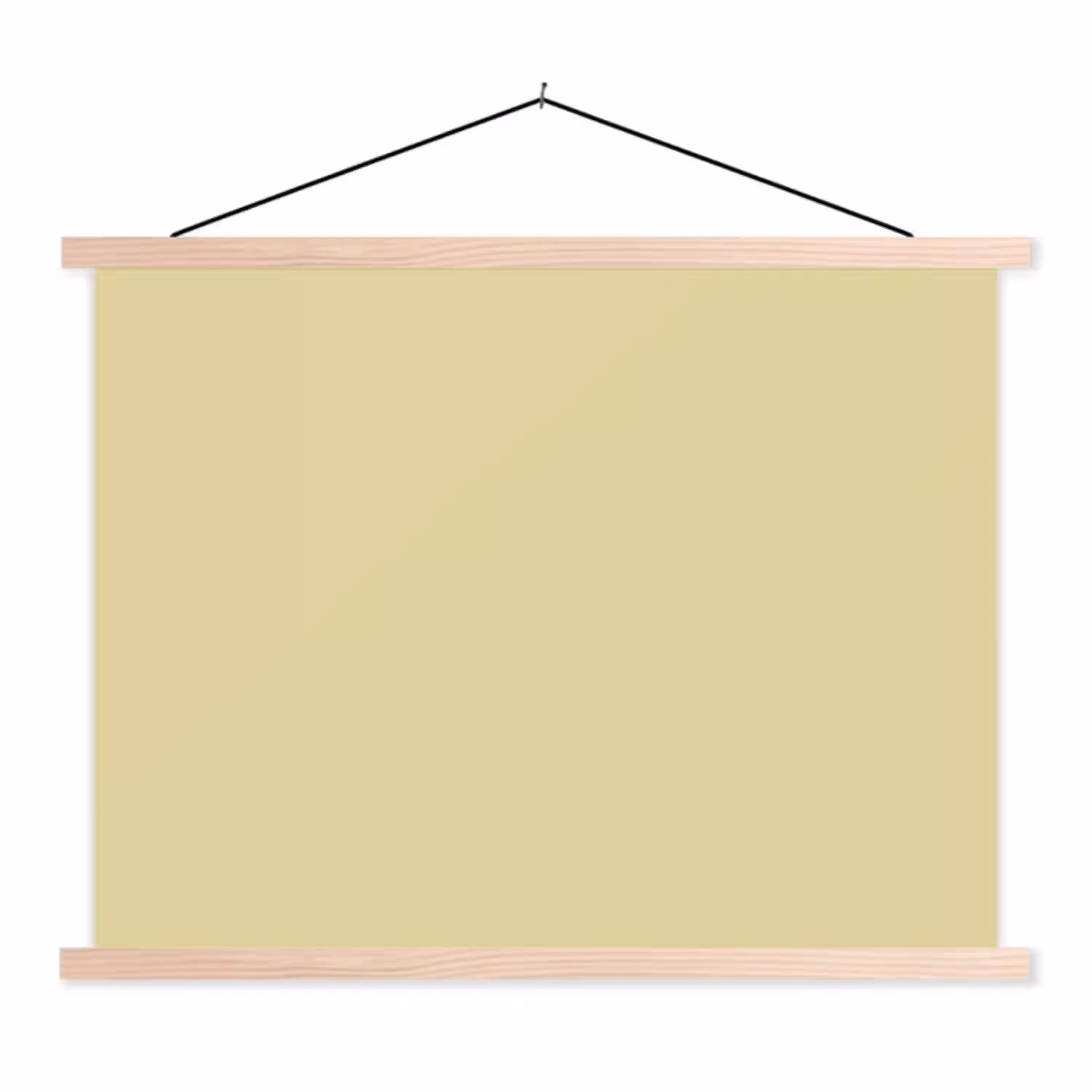 Mellow - Touch - Geel textielposter latten blank klein 122 -3d