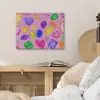 Edelstenen - Vormen - Hartje - Kleurrijk PET vilt klein -sfeer3