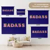 Badass - Panterpint - Schaduw - Roze Wandkleed katoen klein -tsfeer8_DE