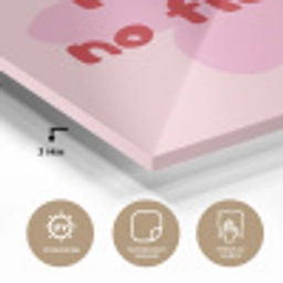 No rain no flowers - Bloem - Roze plexiglas 5mm klein -wsfeer2_DE