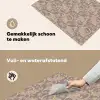 Oosters - Bloemen - Beige - Grijs Inductie beschemer met haakjes klein 777 -ky-schoon-nl