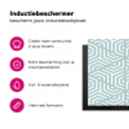 Design - Geometrie - Patroon - Driehoek Inductie beschermer vinyl 3mm klein 276 -wsfeer2_website