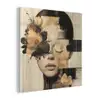 Gezicht - Bloemen - Zwart - Vrouw plexiglas 5mm klein -z3d