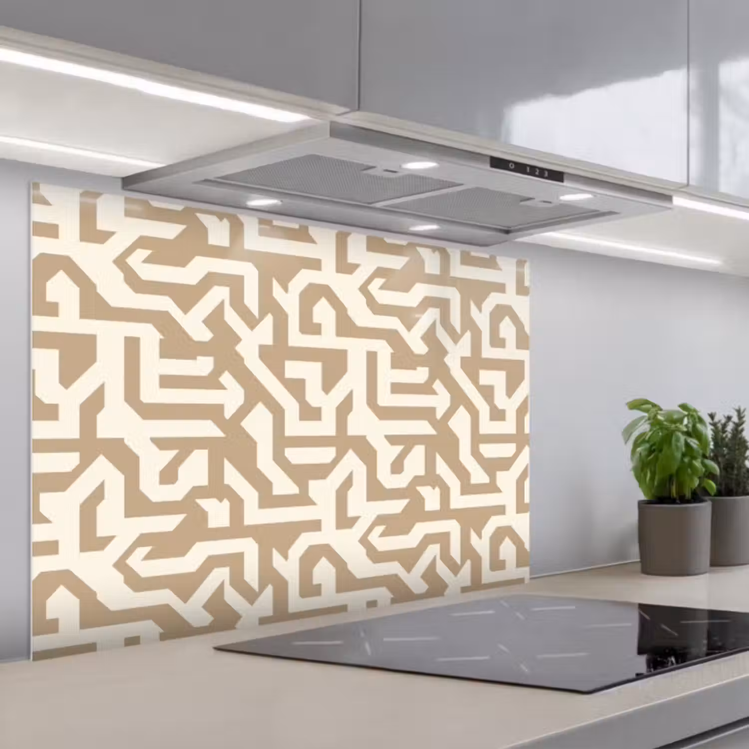 Spritzschutz Küche - Modern - Abstrakt - Beige
