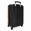Terrazzo patroon veelkleurig geel NBS - Handbagage koffer - Volwassenen Unisex middel -achterkant