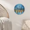 Skyline Toronto - Water - Stadslichten - Toren Wandcirkel plexiglas klein -sfeer5