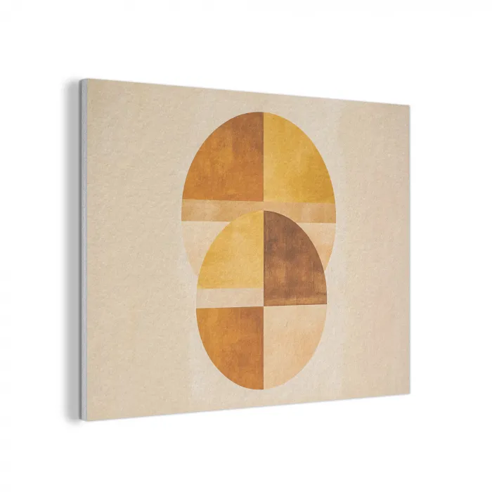 Cirkels - Geel - Minimalistisch PET vilt klein -3d