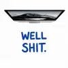Blauw - Quote - Wit Muismat XXL klein -zzz3d