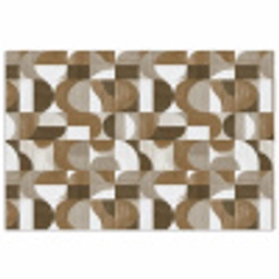 Abstract - Retro - Bruin poster papier klein 62 -3d