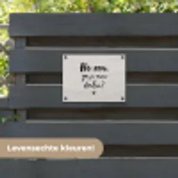 Tekst - Hé zon, ga je mee stralen? - Quotes - Zomer tuinposter los doek klein -sfeer3