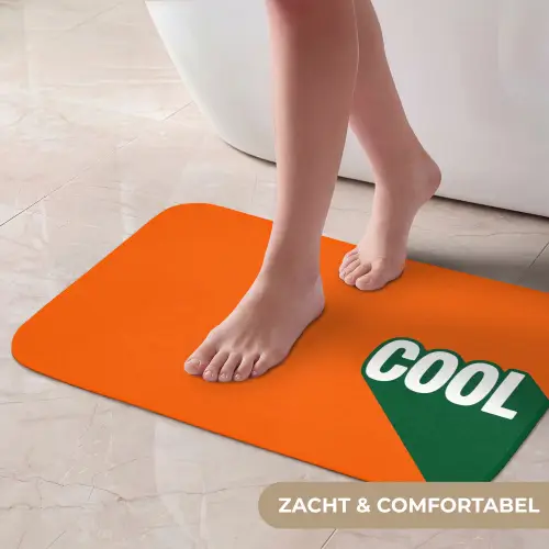 Cool - Oranje - Groen Badmat klein -USP_ZachtNL