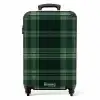 Klassiek geruit patroon in groene tinten NBS - Handbagage koffer - Unisex middel -productfoto_recht
